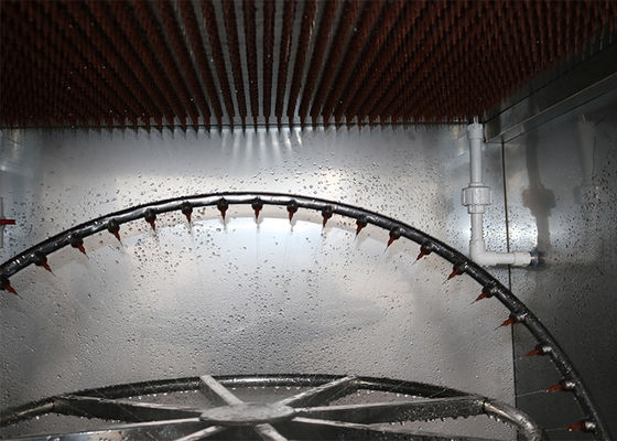 अच्छा दाम RT 10.4 इंच रंग टच स्क्रीन और बाहरी व्यास Ф102 मिमी शॉवर ट्यूब के साथ 60C तापमान रेंज आईपी परीक्षण उपकरण ऑनलाइन