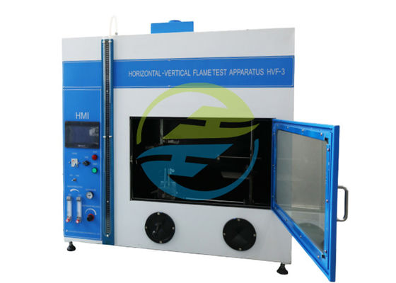 अच्छा दाम क्षैतिज और ऊर्ध्वाधर दहन परीक्षण विधियाँ ज्वलनशीलता परीक्षण उपकरण 0.1MPa गैस दबाव के साथ ऑनलाइन